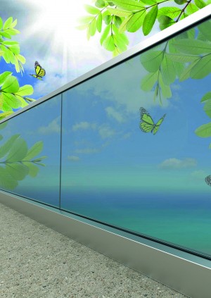 Цілісноскляна огорожа