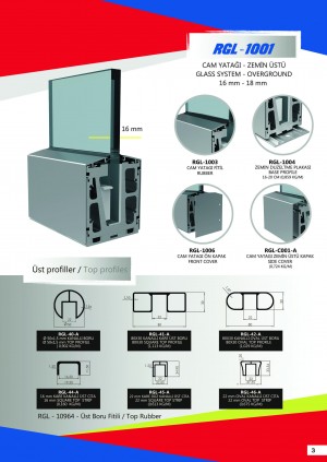 Цілісноскляна огорожа RGL-1001