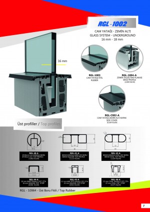 Цільноскляна огорожа RGL-1002