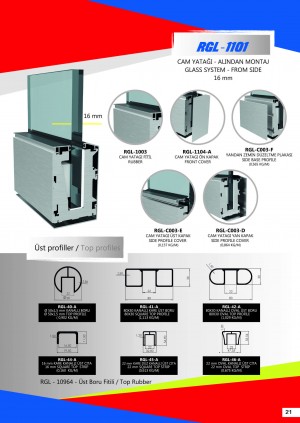 Цельностеклянное ограждение RGL-1101