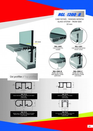Цельностеклянное ограждение RGL-1200-А