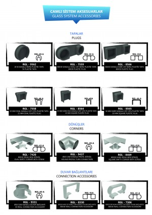 Комплектуючі для цільноскляних огорож