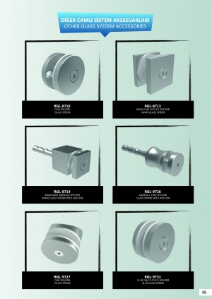 Комплектуючі для цільноскляних огорож