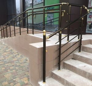 ПЕРИЛА АЛЮМИНИЕВЫЕ НА КРЫЛЬЦО КРУГЛЫЙ ПОРУЧЕНЬ ЭКСКЛЮЗИВНЫЙ ЦВЕТ С ПРУТИКАМИ