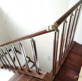 Перила алюминиевые профиль квадрат цвет серебро