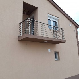 Поручні алюмінію профіль коло колір шампань