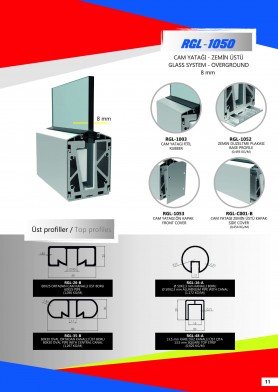 Цільноскляна огорожа RGL-1050