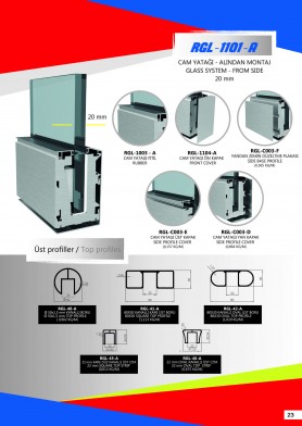 Цільноскляна огорожа RGL-1101-А