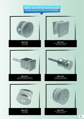 Комплектуючі для цільноскляних огорож