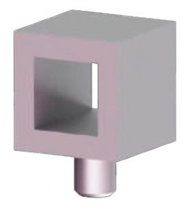 15х15 утримувач леєра (квадрат)	